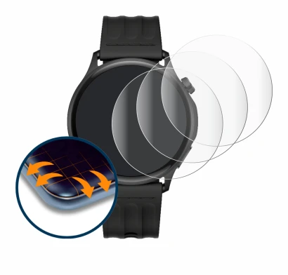 Image de l'appareil OnePlus Watch Lite avec une grande variété de protections d'écran.