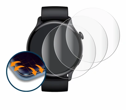 Image de l'appareil EKO Connected Watch 5.2 avec une grande variété de protections d'écran.