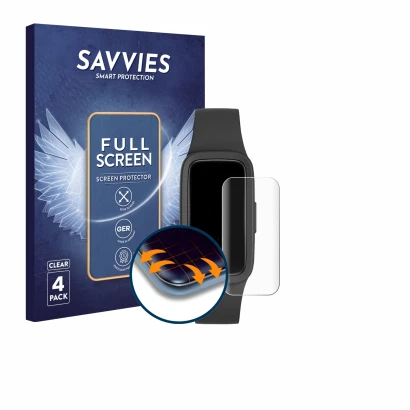 Face avant d’un emballage produit avec le logo de la marque Savvies. À côté, l’appareil Biggerfive Vigor 3 est représenté avec