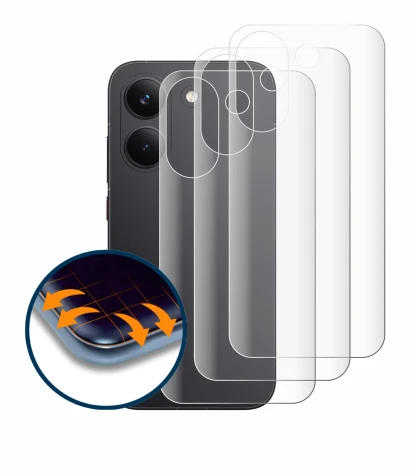 Image de l'appareil Xiaomi Poco X8 Pro (Arrière) avec une grande variété de protections d'écran.