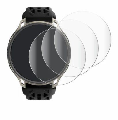 Image de l'appareil Amazfit Cheetah 2 Pro avec une grande variété de protections d'écran.