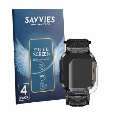 Face avant d’un emballage produit avec le logo de la marque Savvies. À côté, l’appareil Megalith K57PRO est représenté avec la
