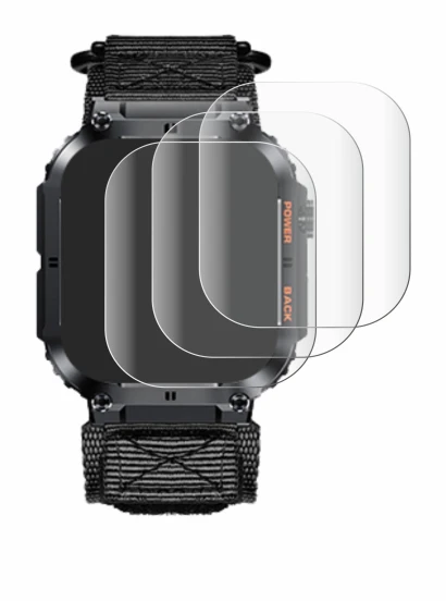 Image de l'appareil Megalith K57PRO avec une grande variété de protections d'écran.