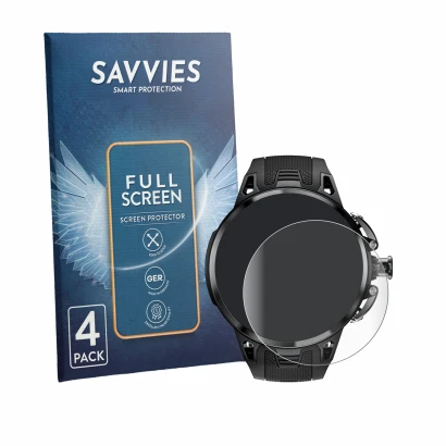 Face avant d’un emballage produit avec le logo de la marque Savvies. À côté, l’appareil Lokmat Appllp 4 Pro est représenté ave