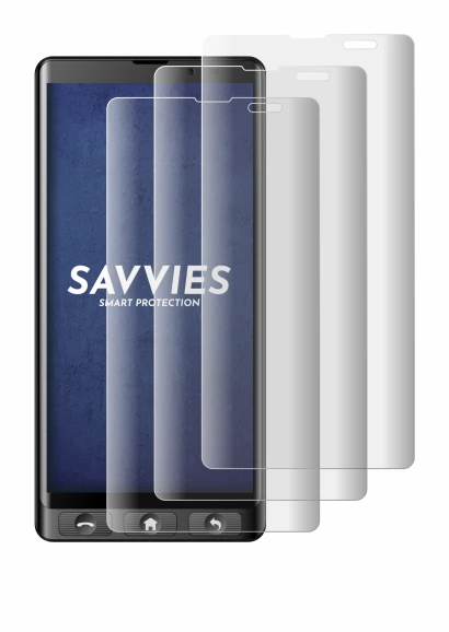 Image de l'appareil Maxcom MS601 avec une grande variété de protections d'écran.
