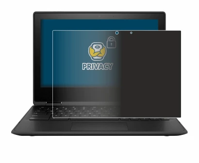 Image de l'appareil HP Chromebook x360 11 G3 avec une grande variété de protections d'écran.