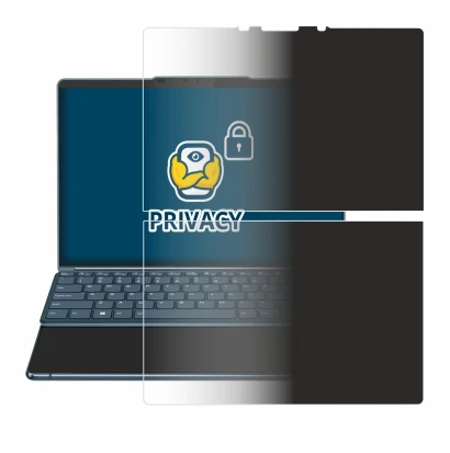 Image de l'appareil Lenovo Yoga Book 9i Gen 8 avec une grande variété de protections d'écran.