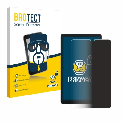 Face avant d’un emballage produit avec le logo de la marque BROTECT. À côté, l’appareil Blackview Tab 60 8.68