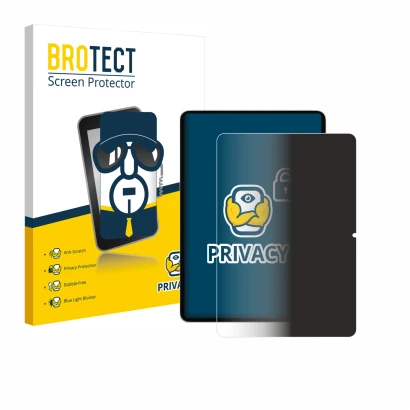 Face avant d’un emballage produit avec le logo de la marque BROTECT. À côté, l’appareil Xiaomi Pad 7 est représenté avec la pr