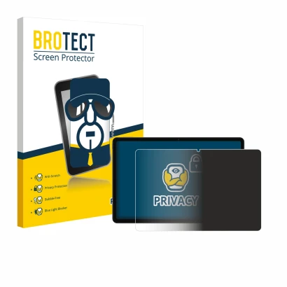 Face avant d’un emballage produit avec le logo de la marque BROTECT. À côté, l’appareil Xiaomi Redmi Pad 2 est représenté avec