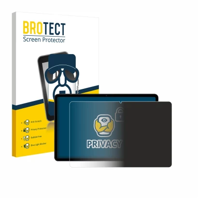 Face avant d’un emballage produit avec le logo de la marque BROTECT. À côté, l’appareil Xiaomi Poco Pad M1 est représenté avec