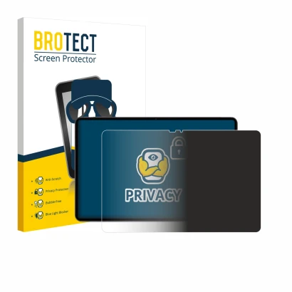 Face avant d’un emballage produit avec le logo de la marque BROTECT. À côté, l’appareil VALE V12X LTE-8128 12.6" est représent