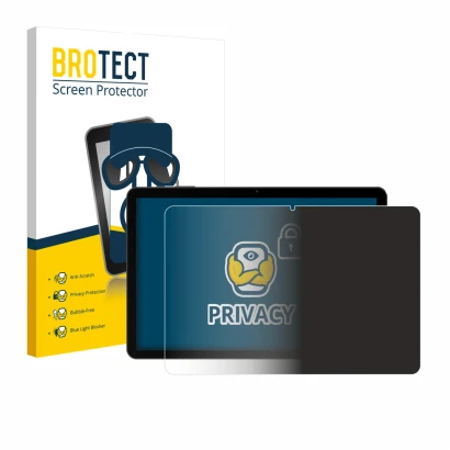 Face avant d’un emballage produit avec le logo de la marque BROTECT. À côté, l’appareil Doogee Tab G5 est représenté avec la p