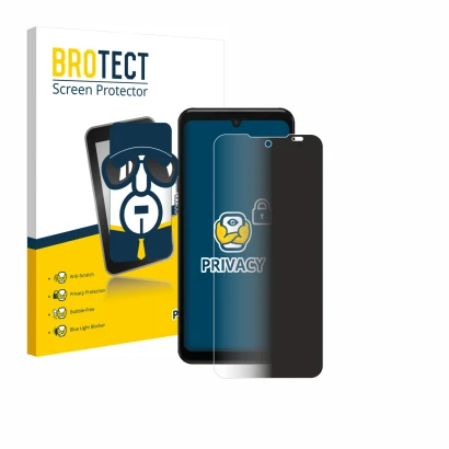 Face avant d’un emballage produit avec le logo de la marque BROTECT. À côté, l’appareil Sunmi M3 est représenté avec la protec