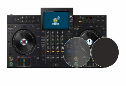 Image de l'appareil AlphaTheta XDJ-AZ (Jog) avec une grande variété de protections d'écran.