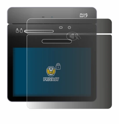 Image de l'appareil Pax A3700 avec une grande variété de protections d'écran.