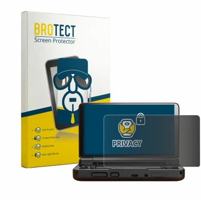 Face avant d’un emballage produit avec le logo de la marque BROTECT. À côté, l’appareil AYN Thor est représenté avec la protec