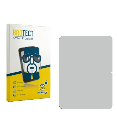Face avant d’un emballage produit avec le logo de la marque BROTECT. À côté se trouve la protection d’écran correspondante.