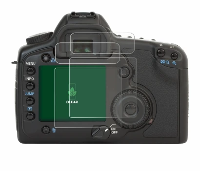 Image de l'appareil Canon EOS 5D avec une grande variété de protections d'écran.