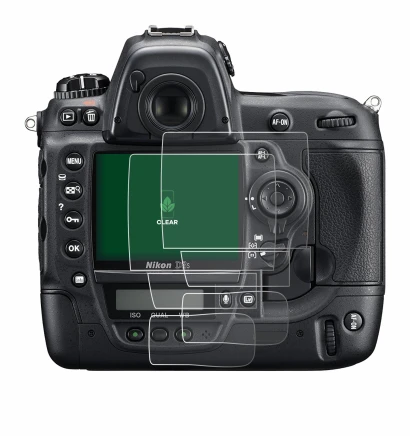 Image de l'appareil Nikon D3S avec une grande variété de protections d'écran.