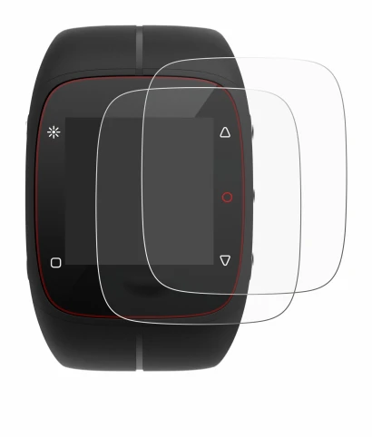 Image de l'appareil Polar M400 avec une grande variété de protections d'écran.