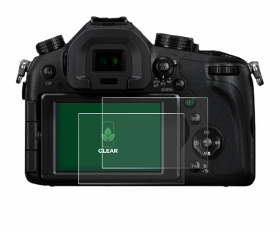 Image de l'appareil Panasonic Lumix DMC-FZ1000 avec une grande variété de protections d'écran.