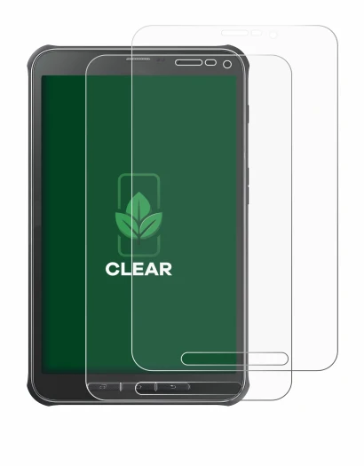 Image de l'appareil Samsung Galaxy Tab Active SM-T365 avec une grande variété de protections d'écran.