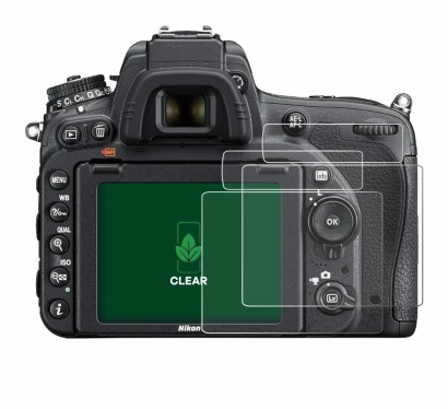 Image de l'appareil Nikon D750 avec une grande variété de protections d'écran.
