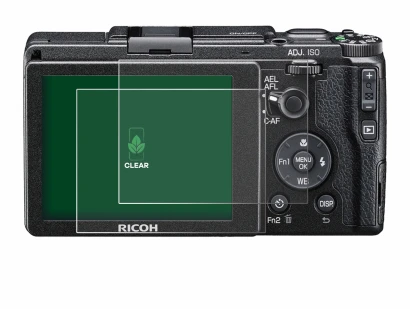 Image de l'appareil Ricoh GR II 2015 avec une grande variété de protections d'écran.