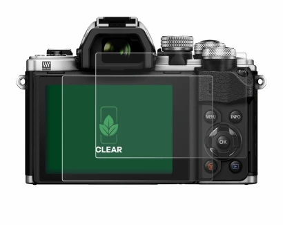 Image de l'appareil Olympus OM-D E-M10 Mark II avec une grande variété de protections d'écran.