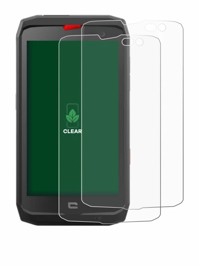 Image de l'appareil Crosscall Action X3 avec une grande variété de protections d'écran.