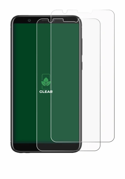Image de l'appareil Huawei P smart 2018 avec une grande variété de protections d'écran.