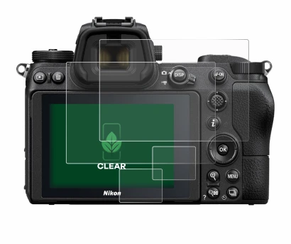 Image de l'appareil Nikon Z 6 avec une grande variété de protections d'écran.