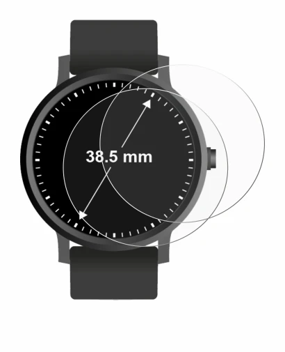 Image de l'appareil Montres (Circulaire, ø: 38.5 mm) avec une grande variété de protections d'écran.