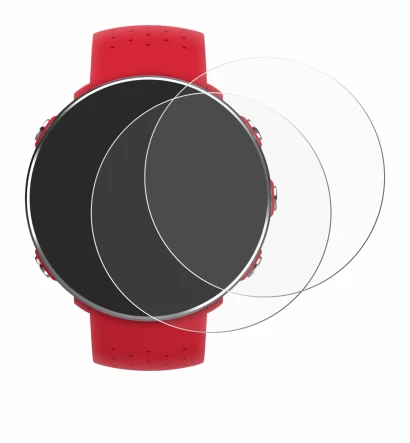 Image de l'appareil Polar Vantage M avec une grande variété de protections d'écran.