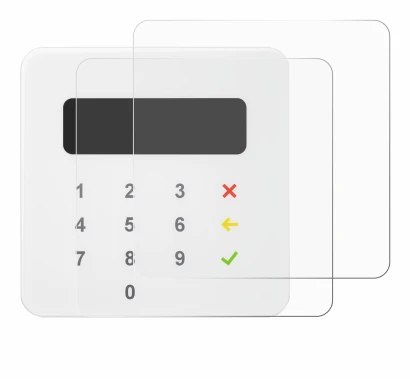 Image de l'appareil SumUp Air avec une grande variété de protections d'écran.