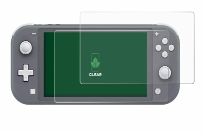 Image de l'appareil Nintendo Switch Lite avec une grande variété de protections d'écran.