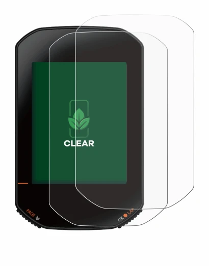 Image de l'appareil Bryton Rider 420 avec une grande variété de protections d'écran.