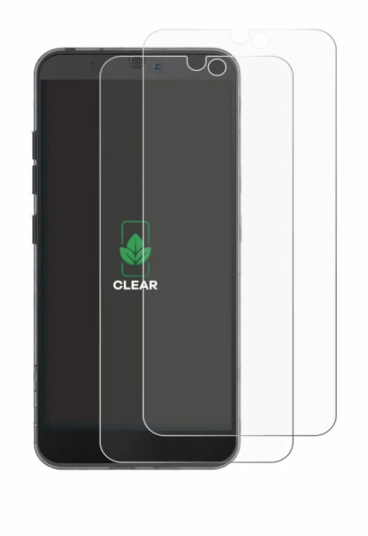 Image de l'appareil Fairphone 3 avec une grande variété de protections d'écran.