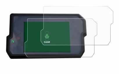 Image de l'appareil KTM 125 / 390 Duke 2017+ avec une grande variété de protections d'écran.