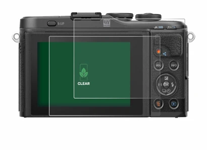 Image de l'appareil Olympus PEN E-PL10 avec une grande variété de protections d'écran.