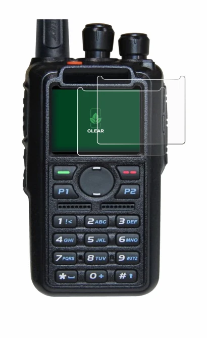 Image de l'appareil AnyTone AT-D878UV Plus avec une grande variété de protections d'écran.