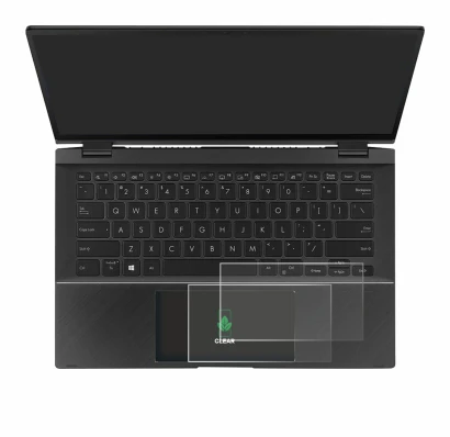 Image de l'appareil ASUS ZenBook Flip 14 UX463FA (Touch Trackpad) avec une grande variété de protections d'écran.