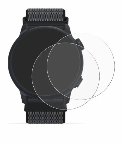 Image de l'appareil Coros Pace 2 avec une grande variété de protections d'écran.
