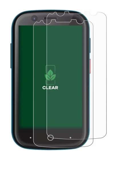 Image de l'appareil Unihertz Jelly 2 avec une grande variété de protections d'écran.