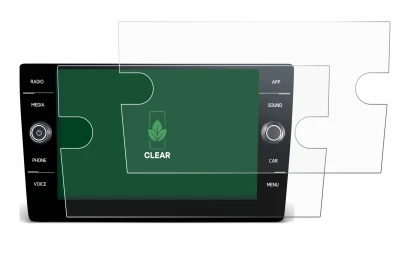 Image de l'appareil Volkswagen T6 2021 Discover Media 8" avec une grande variété de protections d'écran.