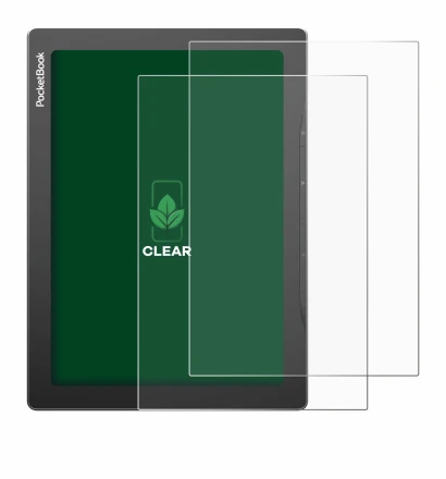 Image de l'appareil PocketBook InkPad Lite avec une grande variété de protections d'écran.