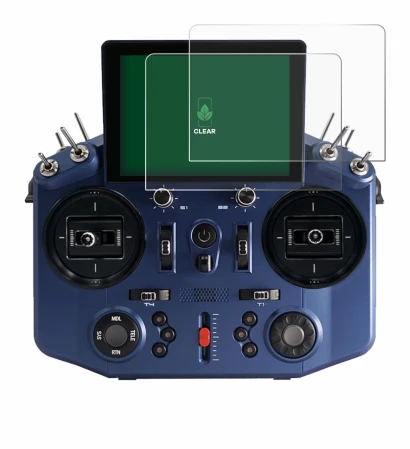 Image de l'appareil FrSky Tandem X20S avec une grande variété de protections d'écran.