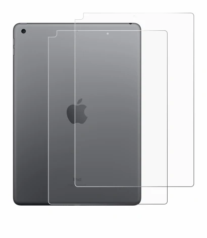 Image de l'appareil Apple iPad 10.2″ WiFi 2021 (9ème Gen., Arrière) avec une grande variété de protections d'écran.