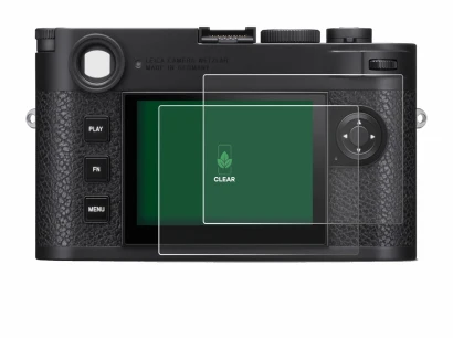 Image de l'appareil Leica M11 avec une grande variété de protections d'écran.